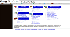 Desktop Screenshot of gregcklotz.com